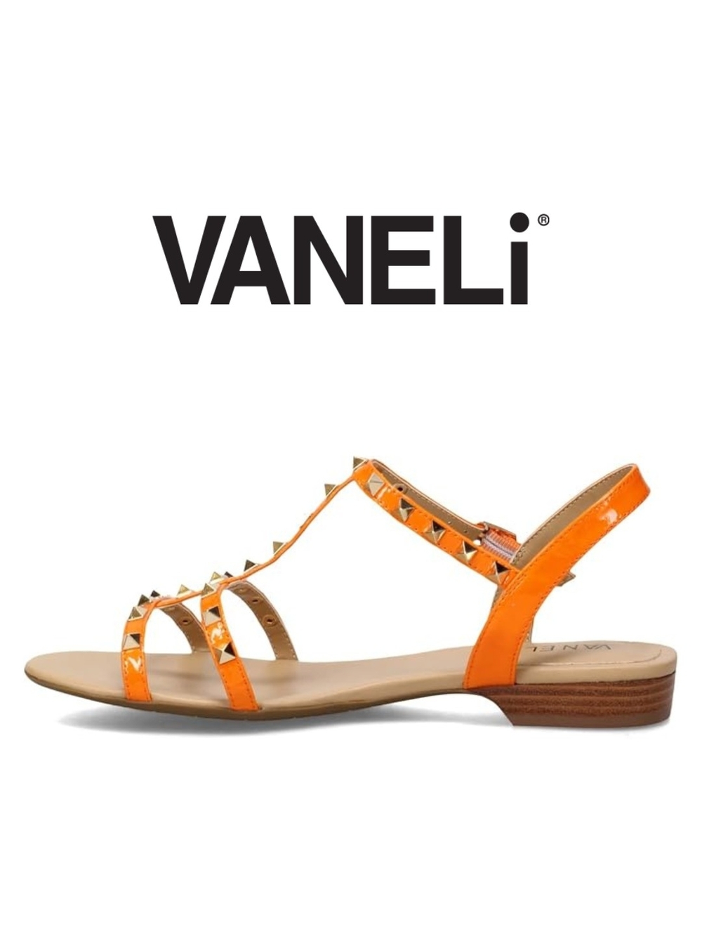 VANELI - Women's, Brunel Sandal Orange Patent Leather - Size 8.5